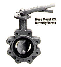 Weco Model 22 L Butterfly Valves